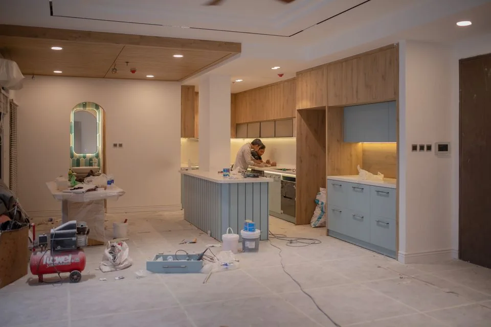 Illustrative remodeling photography